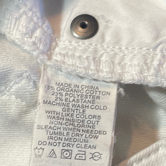 prAna Kara White Five Pocket Denim Jeans Size 12/31 Model #W4KARA115 - Picture 13 of 13